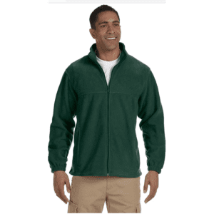 Embroidered Full-Zip Fleece Jacket