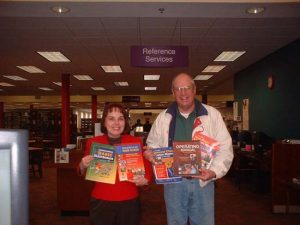 Jim, W4QO and Roberta Austin of the Ocoee Branch Library